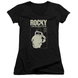 Rocky The Hero - Juniors V-Neck T-Shirt Juniors V-Neck T-Shirt Rocky   