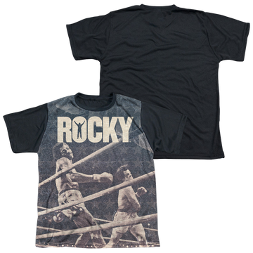 Rocky Battle youth black back t-shirt for ages 8 to 12