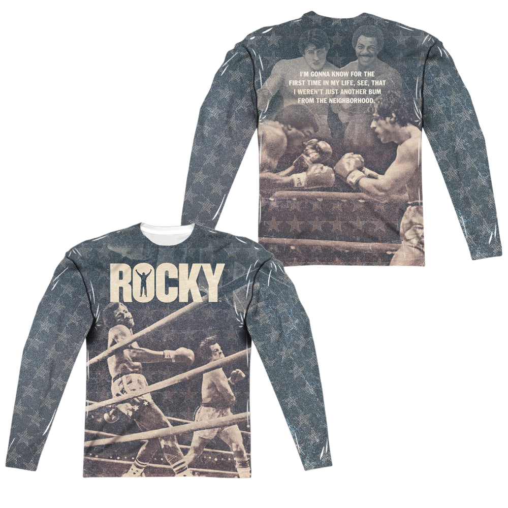 Rocky Battle (Front/Back Print) - Men's All-Over Print Long Sleeve Men's All-Over Print Long Sleeve Rocky   