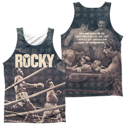 Rocky Battle (Front/Back Print) - Men's All Over Print Tank Top Men's All Over Print Tank Rocky   