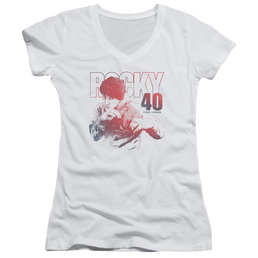 Rocky 40 Years Strong - Juniors V-Neck T-Shirt Juniors V-Neck T-Shirt Rocky   