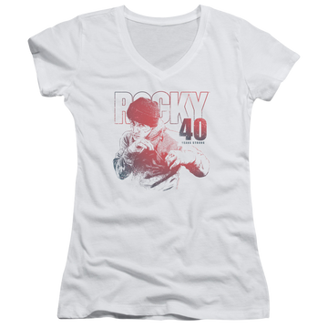 Rocky 40 Years Strong - Juniors V-Neck T-Shirt Juniors V-Neck T-Shirt Rocky   