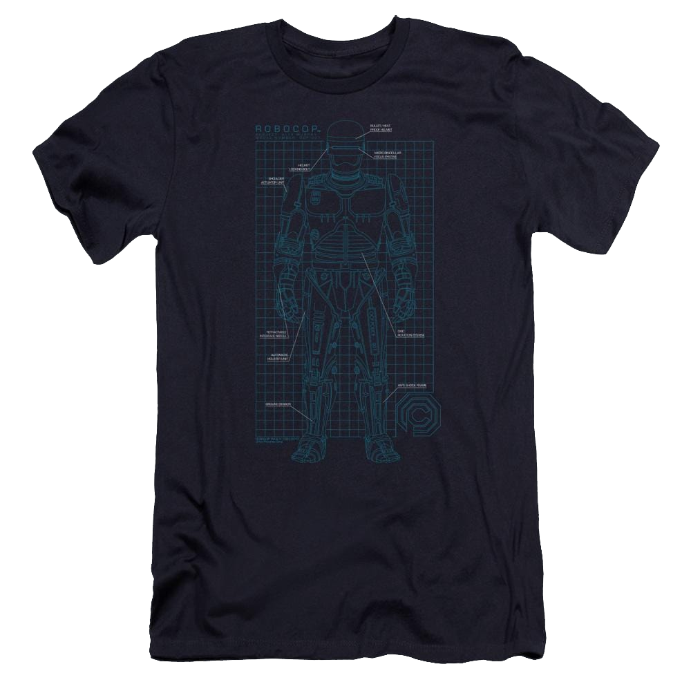 Robocop Schematic Men's Premium Slim Fit T-Shirt Men's Premium Slim Fit T-Shirt Robocop   