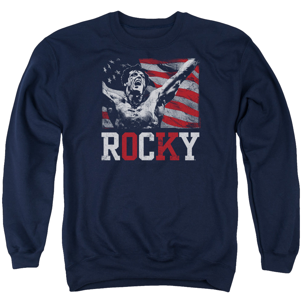 Rocky Flag Champion - Men's Crewneck Sweatshirt Men's Crewneck Sweatshirt Rocky   