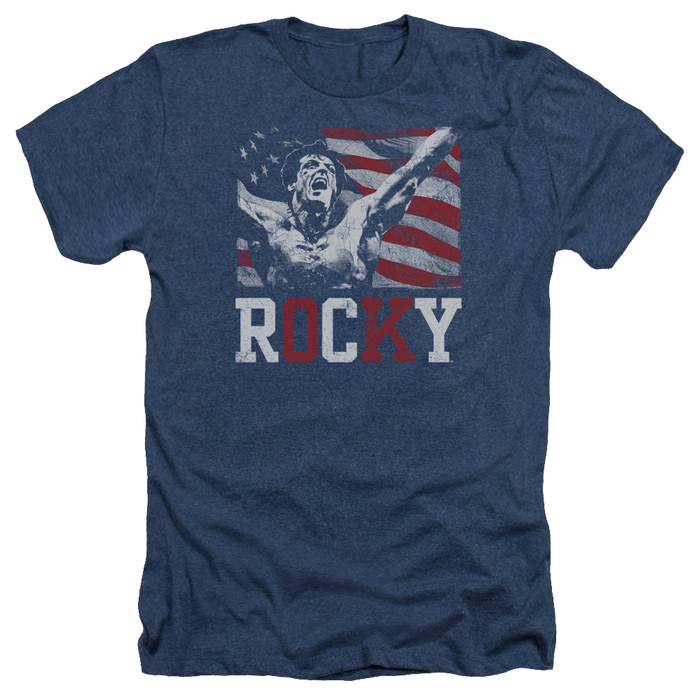 Rocky Flag Champion - Men's Heather T-Shirt Men's Heather T-Shirt Rocky   