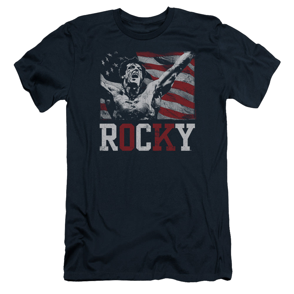 Rocky Flag Champion - Men's Slim Fit T-Shirt Men's Slim Fit T-Shirt Rocky   