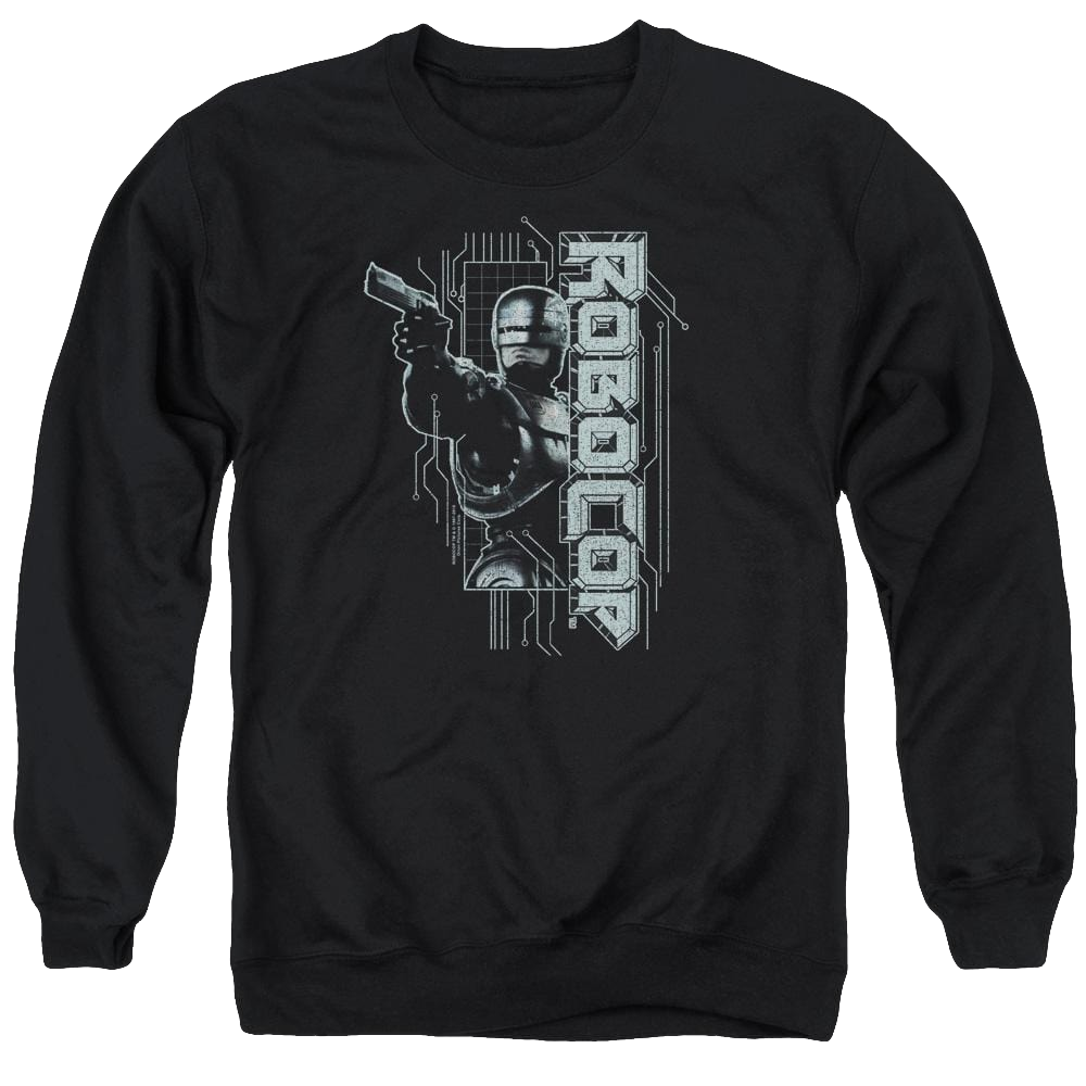 Robocop Murphy Split Men's Crewneck Sweatshirt Men's Crewneck Sweatshirt Robocop   