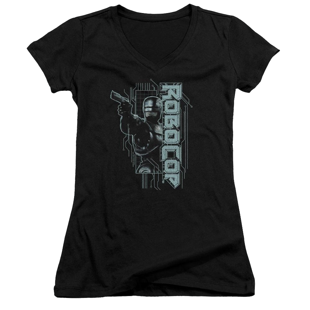 Robocop Murphy Split Juniors V-Neck T-Shirt Juniors V-Neck T-Shirt Robocop   