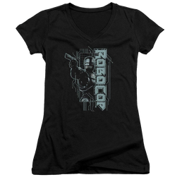 Robocop Murphy Split Juniors V-Neck T-Shirt Juniors V-Neck T-Shirt Robocop   