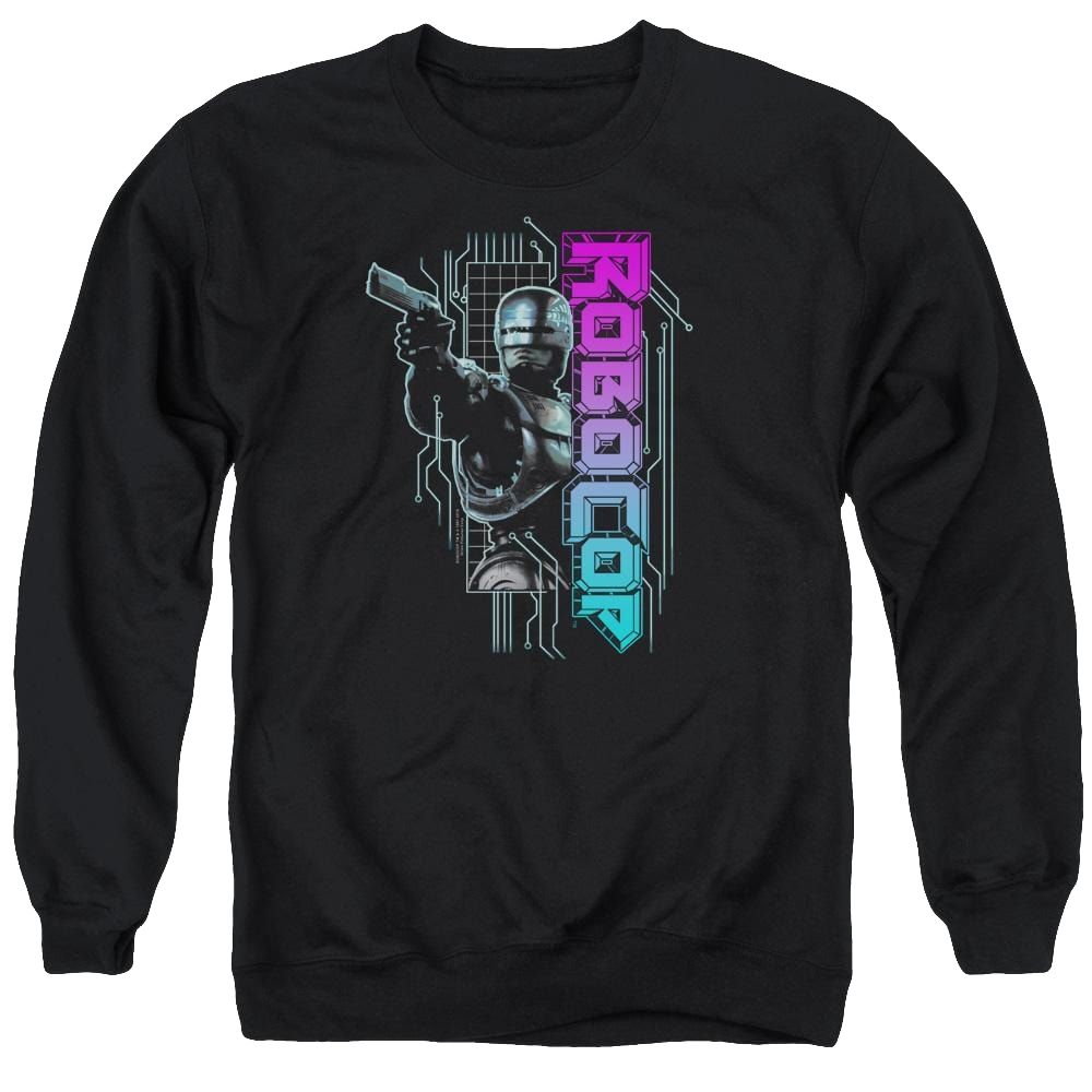 Robocop Robo Neon Men's Crewneck Sweatshirt Men's Crewneck Sweatshirt Robocop   