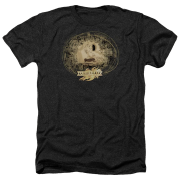 Charcoal men's heather t-shirt with Mirrormask Sketch graphic