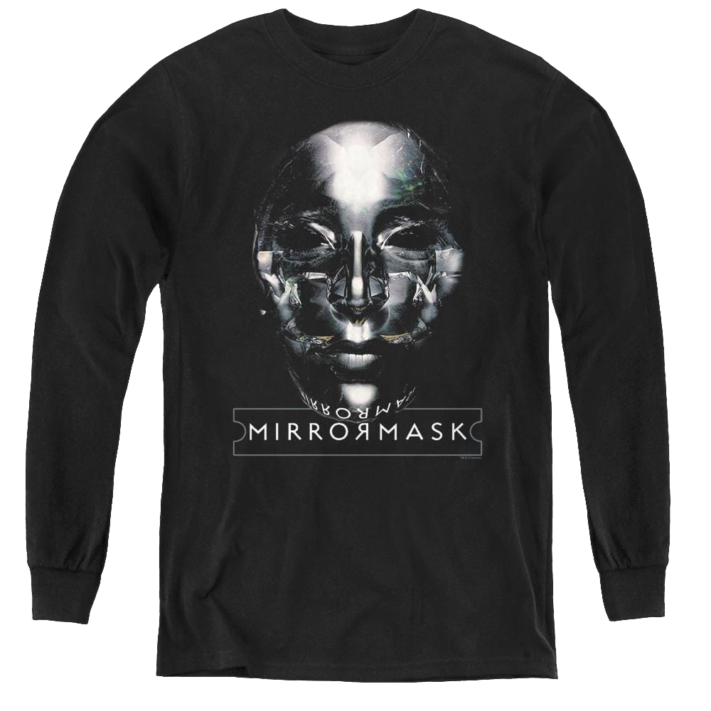 Mirrormask Mask - Youth Long Sleeve T-Shirt Youth Long Sleeve T-Shirt Mirrormask   