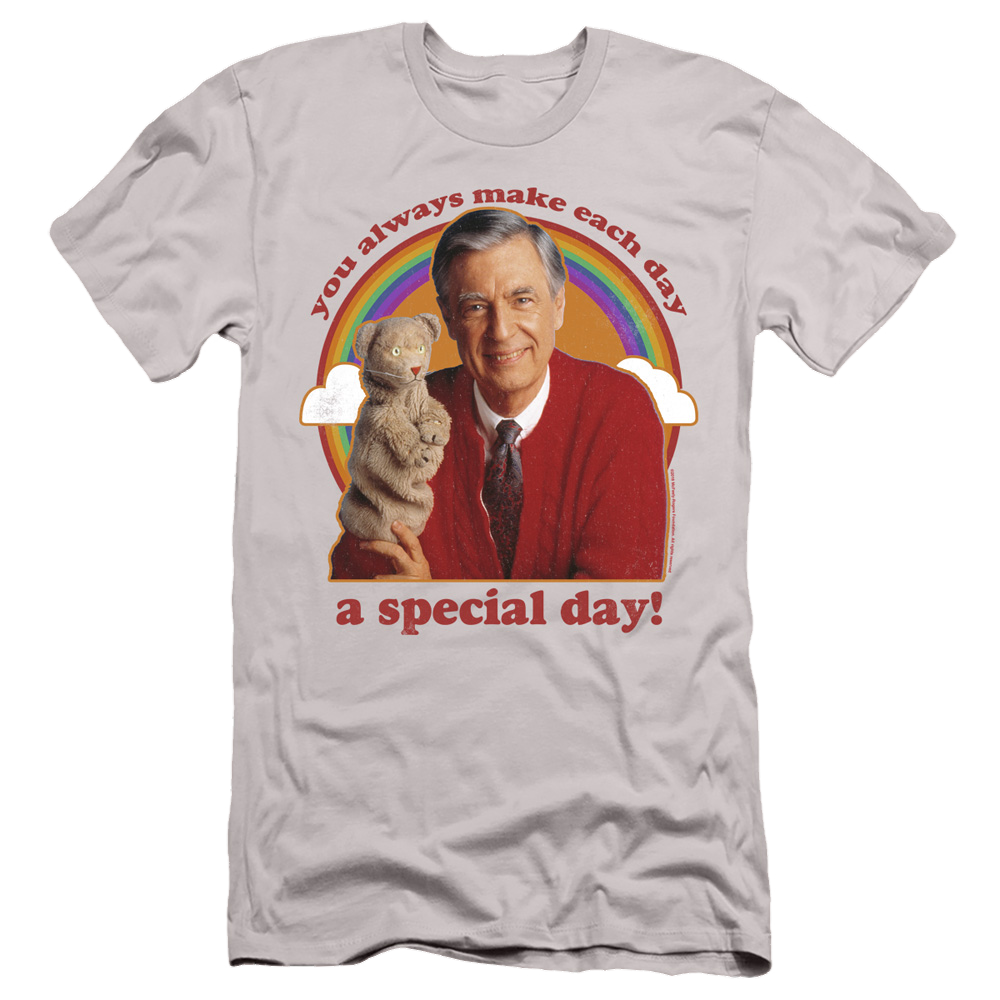 Mister Rogers A Special Day - Men's Slim Fit T-Shirt Men's Slim Fit T-Shirt Mister Rogers   