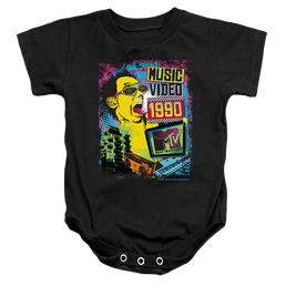 MTV Neon Rocker Logo - Baby Bodysuit Baby Bodysuit MTV   