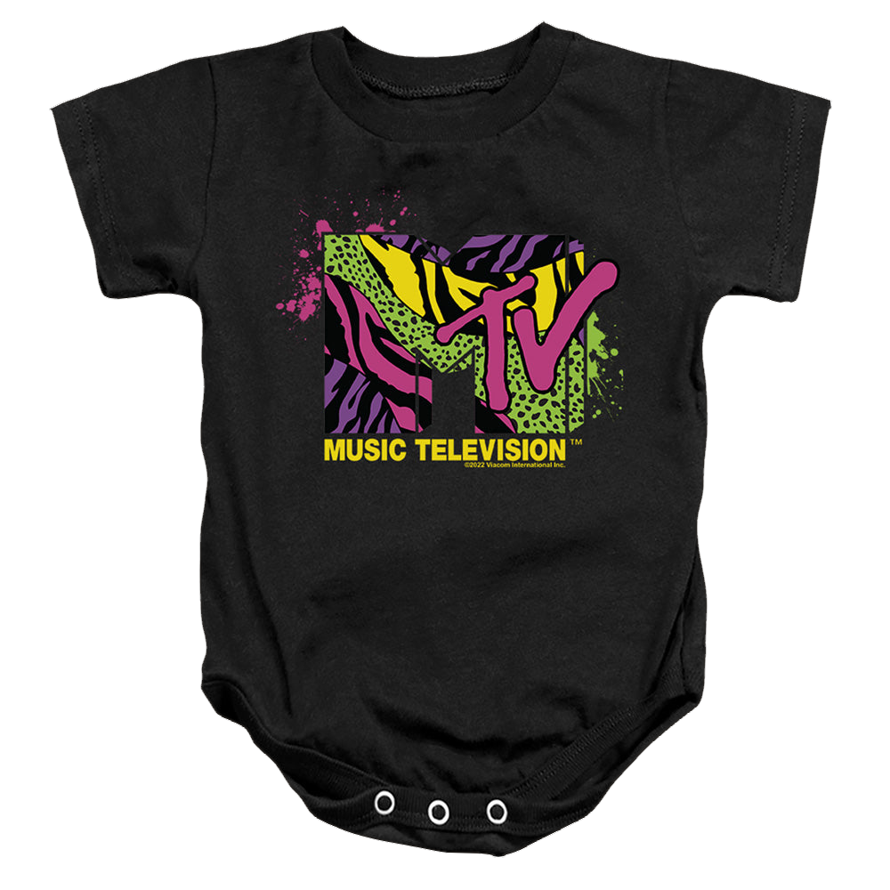 MTV Animal Print Logo - Baby Bodysuit Baby Bodysuit MTV   