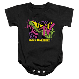 MTV Animal Print Logo - Baby Bodysuit Baby Bodysuit MTV   