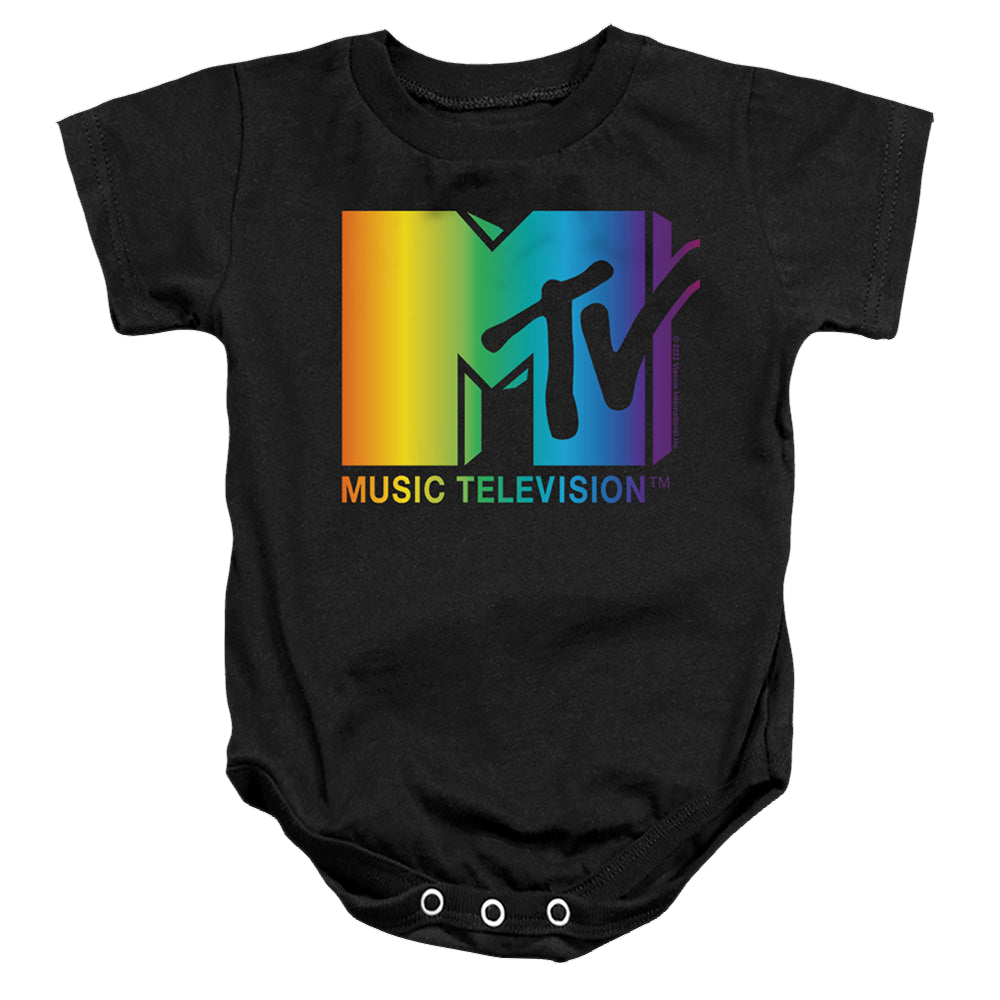 MTV Rainbow Logo - Baby Bodysuit Baby Bodysuit MTV   