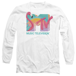 MTV Flamingo Logo - Men's Long Sleeve T-Shirt Men's Long Sleeve T-Shirt MTV   