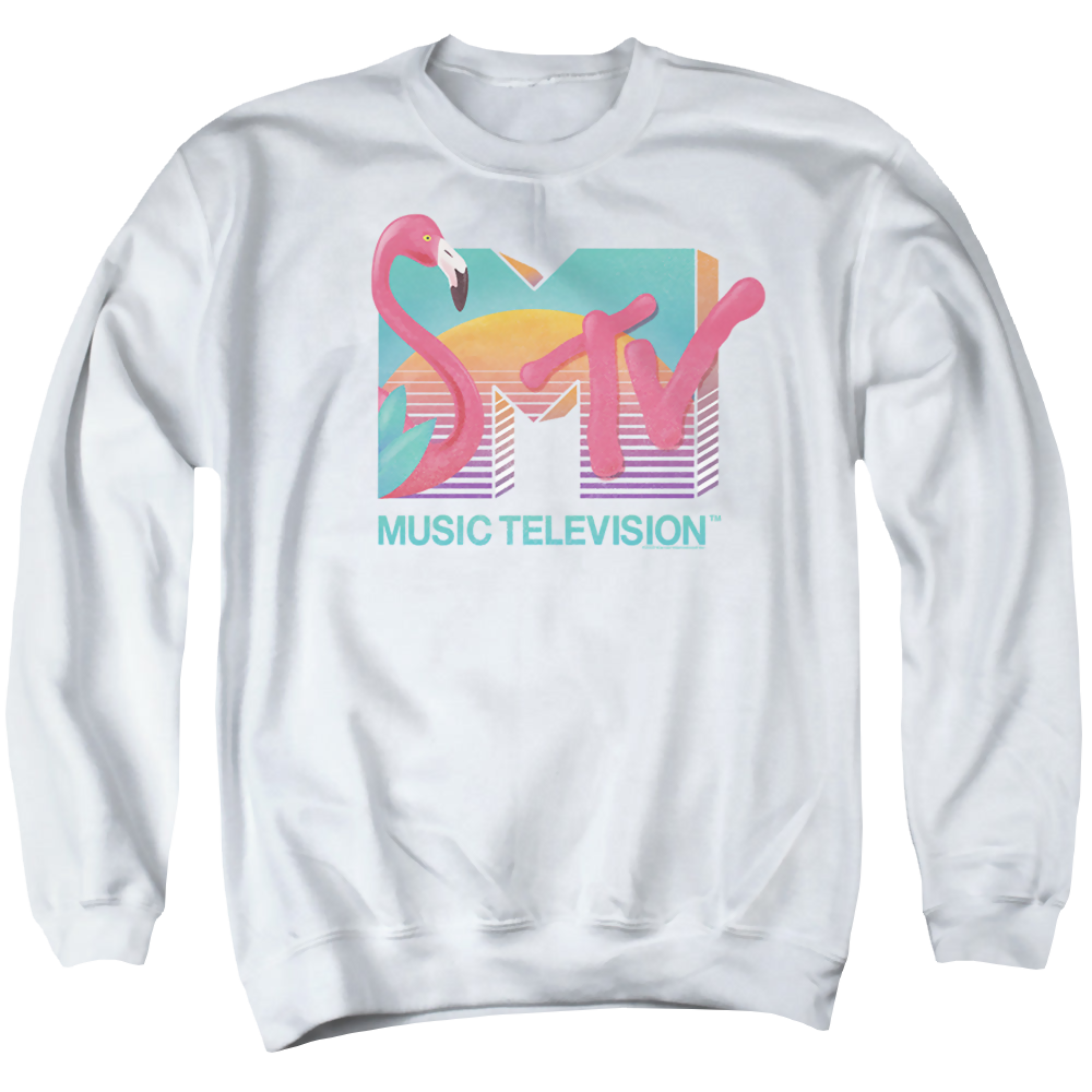 MTV Flamingo Logo - Men's Crewneck Sweatshirt Men's Crewneck Sweatshirt MTV   