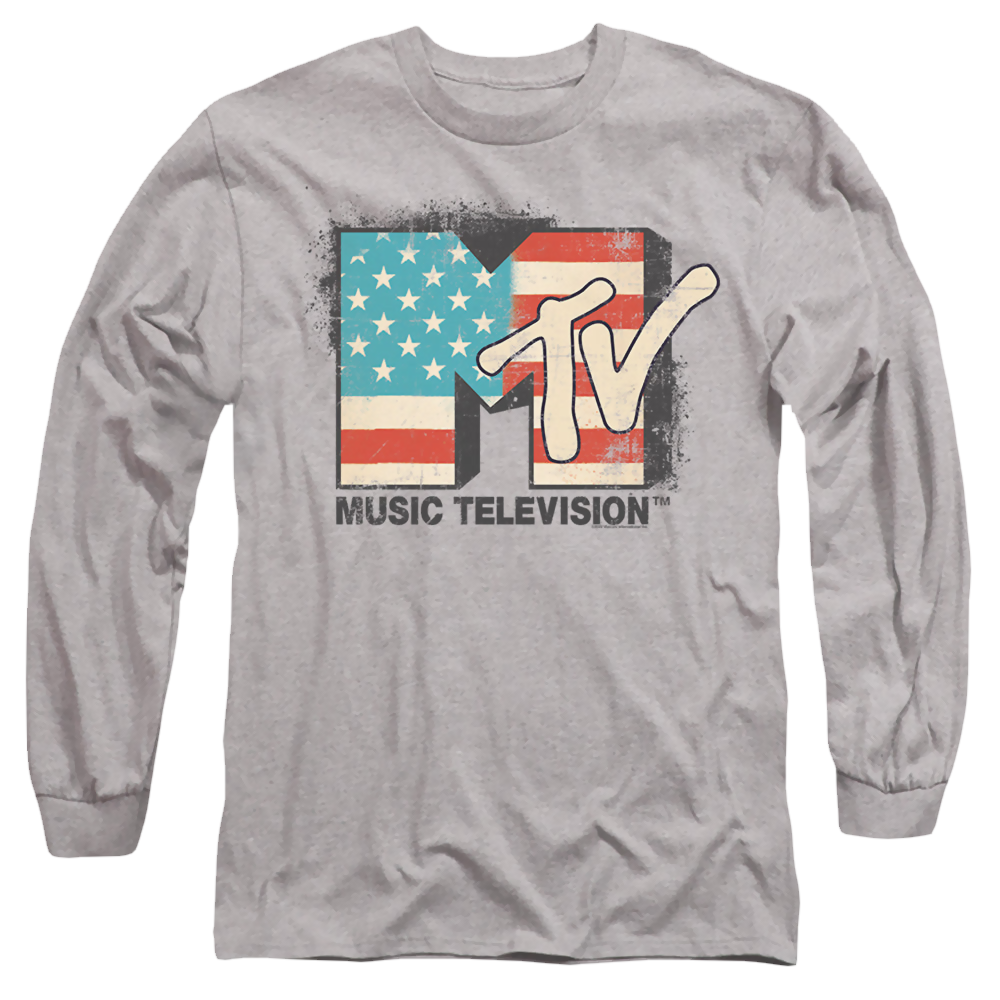 MTV American Logo - Men's Long Sleeve T-Shirt Men's Long Sleeve T-Shirt MTV   