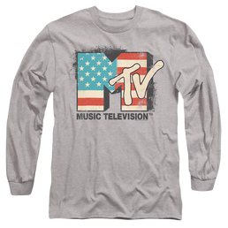 MTV American Logo - Men's Long Sleeve T-Shirt Men's Long Sleeve T-Shirt MTV   