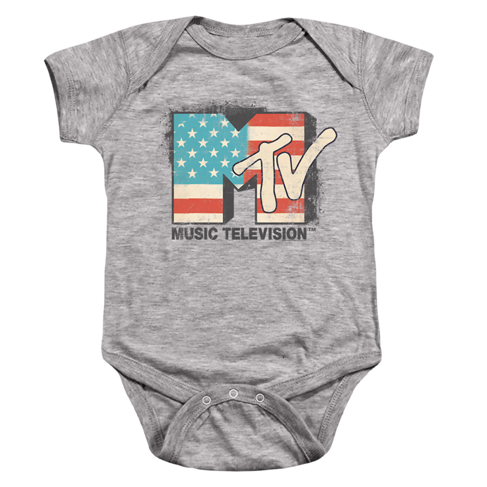 MTV American Logo - Baby Bodysuit Baby Bodysuit MTV   