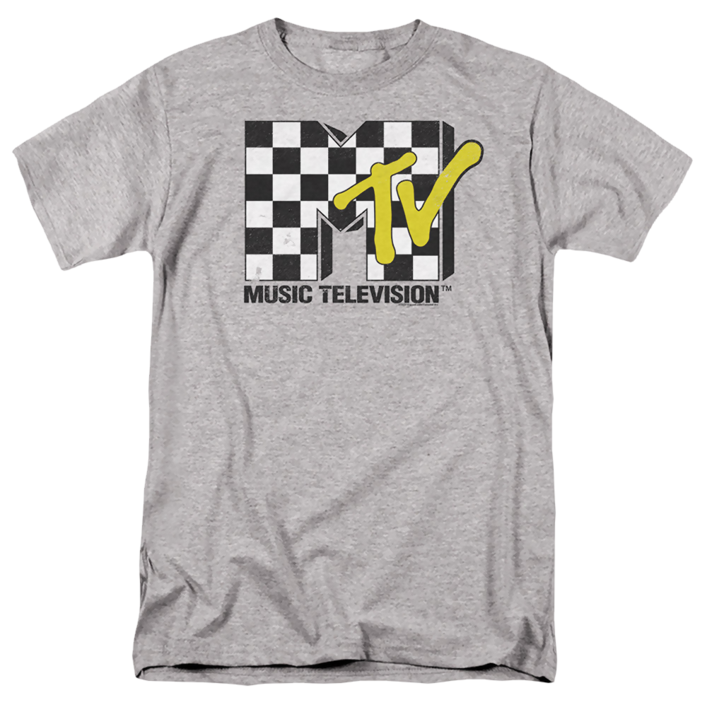 MTV Checker Board Logo - Men's Regular Fit T-Shirt Men's Regular Fit T-Shirt MTV   