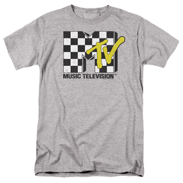 MTV Checker Board Logo - Men's Regular Fit T-Shirt Men's Regular Fit T-Shirt MTV   