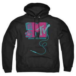 MTV Microphone Logo - Pullover Hoodie Pullover Hoodie MTV   