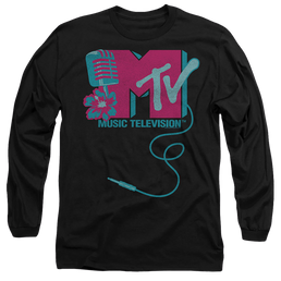 MTV Microphone Logo - Men's Long Sleeve T-Shirt Men's Long Sleeve T-Shirt MTV   