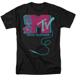 MTV Microphone Logo - Men's Regular Fit T-Shirt Men's Regular Fit T-Shirt MTV   