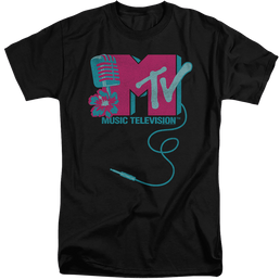 MTV Microphone Logo - Men's Tall Fit T-Shirt Men's Tall Fit T-Shirt MTV   