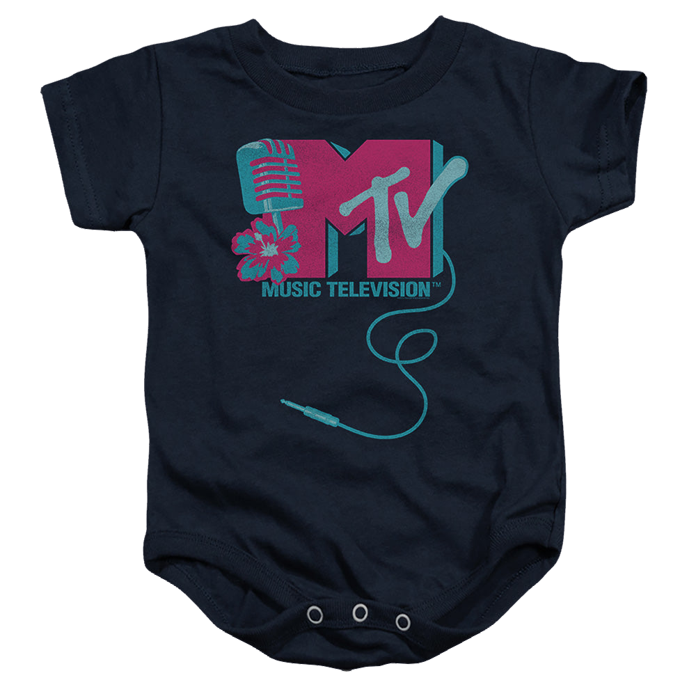 MTV Microphone Logo - Baby Bodysuit Baby Bodysuit MTV   