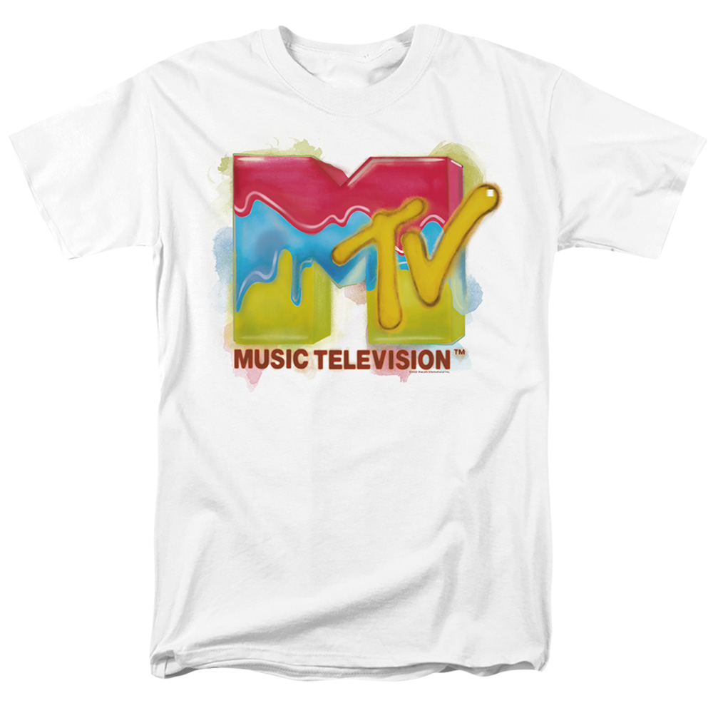 MTV Paint Logo - Men's Regular Fit T-Shirt Men's Regular Fit T-Shirt MTV   