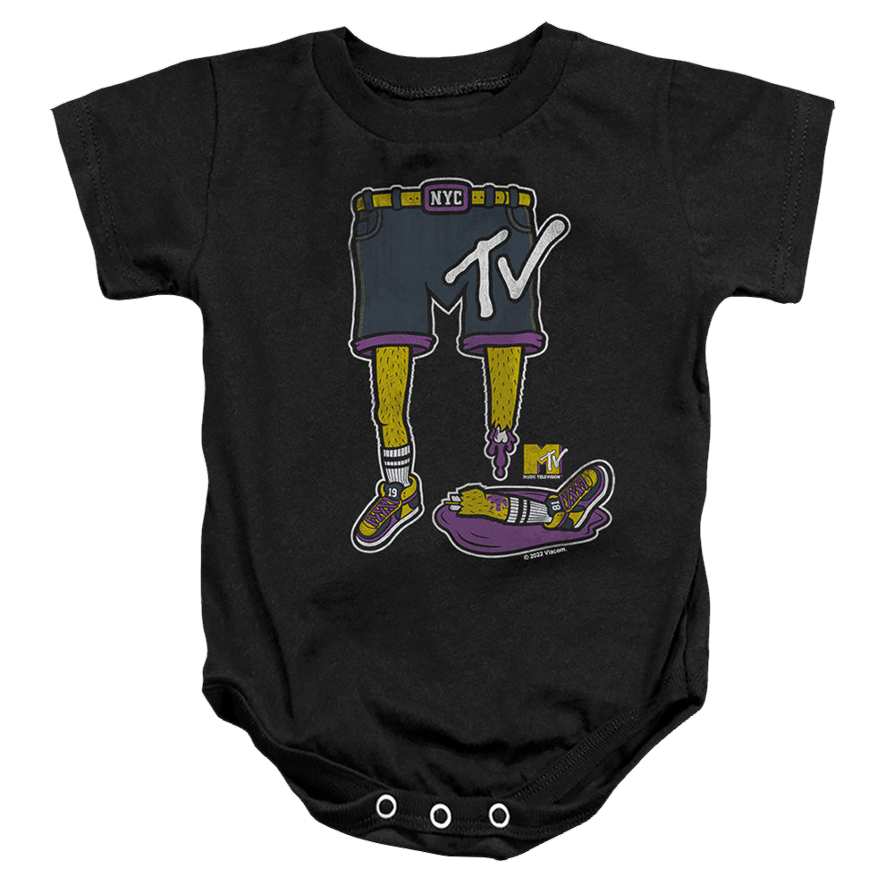 MTV Zombie Legs Logo - Baby Bodysuit Baby Bodysuit MTV   