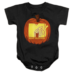 MTV Carved Pumpkin Logo - Baby Bodysuit Baby Bodysuit MTV   