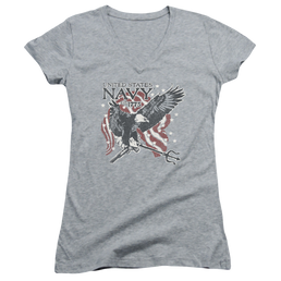 U.S. Navy Trident - Juniors V-Neck T-Shirt Juniors V-Neck T-Shirt U.S. Navy   