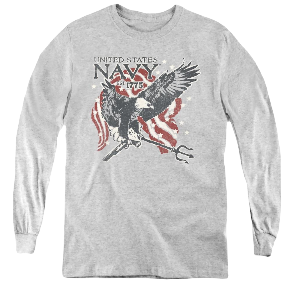 U.S. Navy Trident - Youth Long Sleeve T-Shirt Youth Long Sleeve T-Shirt U.S. Navy   