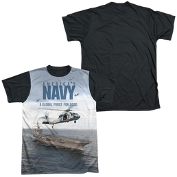 U.S. Navy Over And Under - Men's Black Back T-Shirt Men's Black Back T-Shirt U.S. Navy   