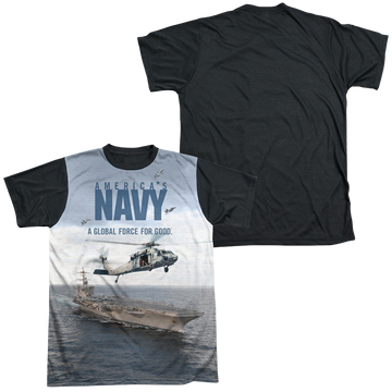 U.S. Navy Over And Under - Men's Black Back T-Shirt Men's Black Back T-Shirt U.S. Navy   