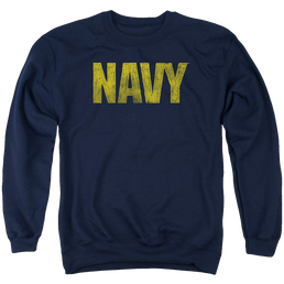 U.S. Navy Logo - Men's Crewneck Sweatshirt Men's Crewneck Sweatshirt U.S. Navy   
