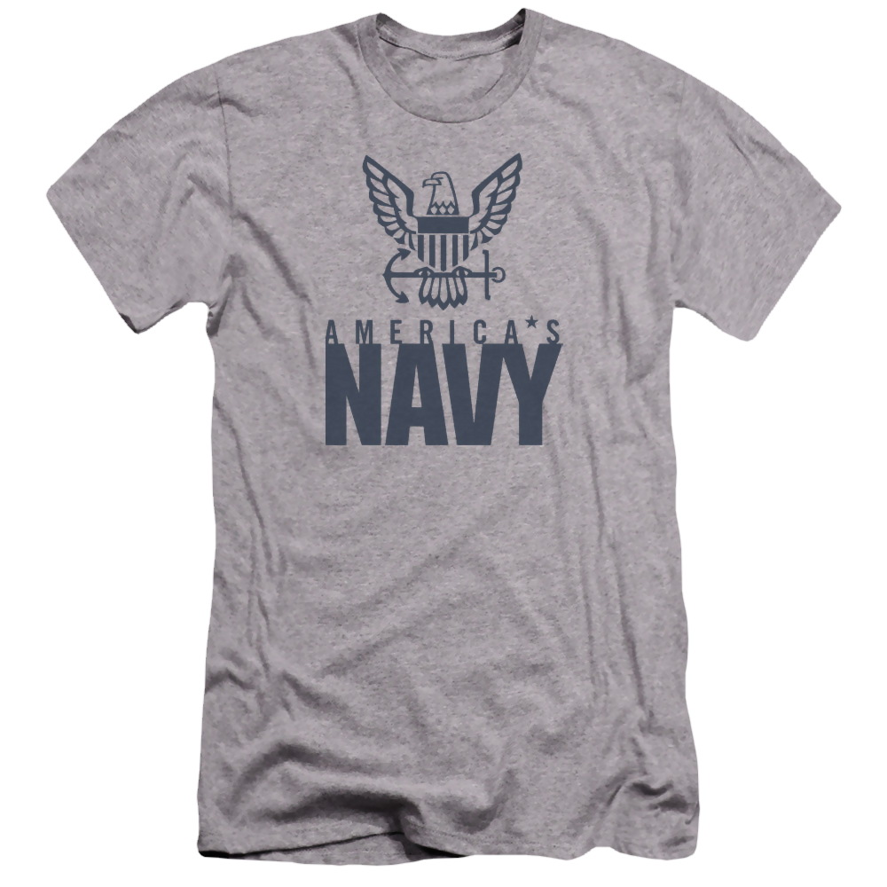 U.S. Navy Eagle Logo - Men's Premium Slim Fit T-Shirt Men's Premium Slim Fit T-Shirt U.S. Navy   