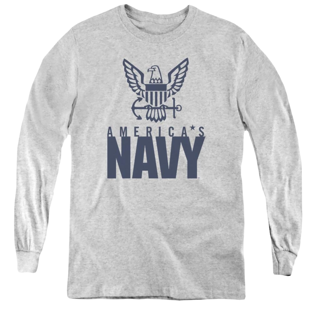 U.S. Navy Eagle Logo - Youth Long Sleeve T-Shirt Youth Long Sleeve T-Shirt U.S. Navy   
