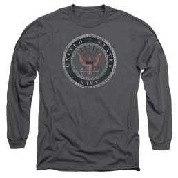 U.S. Navy Rough Emblem - Men's Long Sleeve T-Shirt Men's Long Sleeve T-Shirt U.S. Navy   