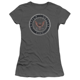 U.S. Navy Rough Emblem - Juniors T-Shirt Juniors T-Shirt U.S. Navy   