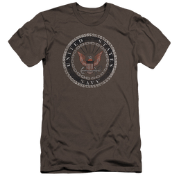 U.S. Navy Rough Emblem - Men's Premium Slim Fit T-Shirt Men's Premium Slim Fit T-Shirt U.S. Navy   