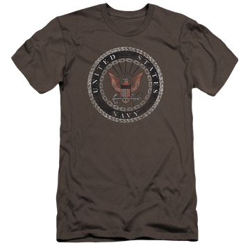 U.S. Navy Rough Emblem - Men's Premium Slim Fit T-Shirt Men's Premium Slim Fit T-Shirt U.S. Navy   