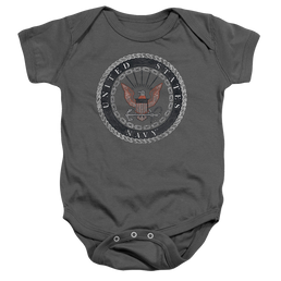 U.S. Navy Rough Emblem - Baby Bodysuit Baby Bodysuit U.S. Navy   