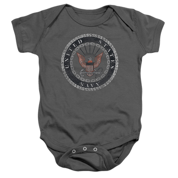 U.S. Navy Rough Emblem - Baby Bodysuit Baby Bodysuit U.S. Navy   