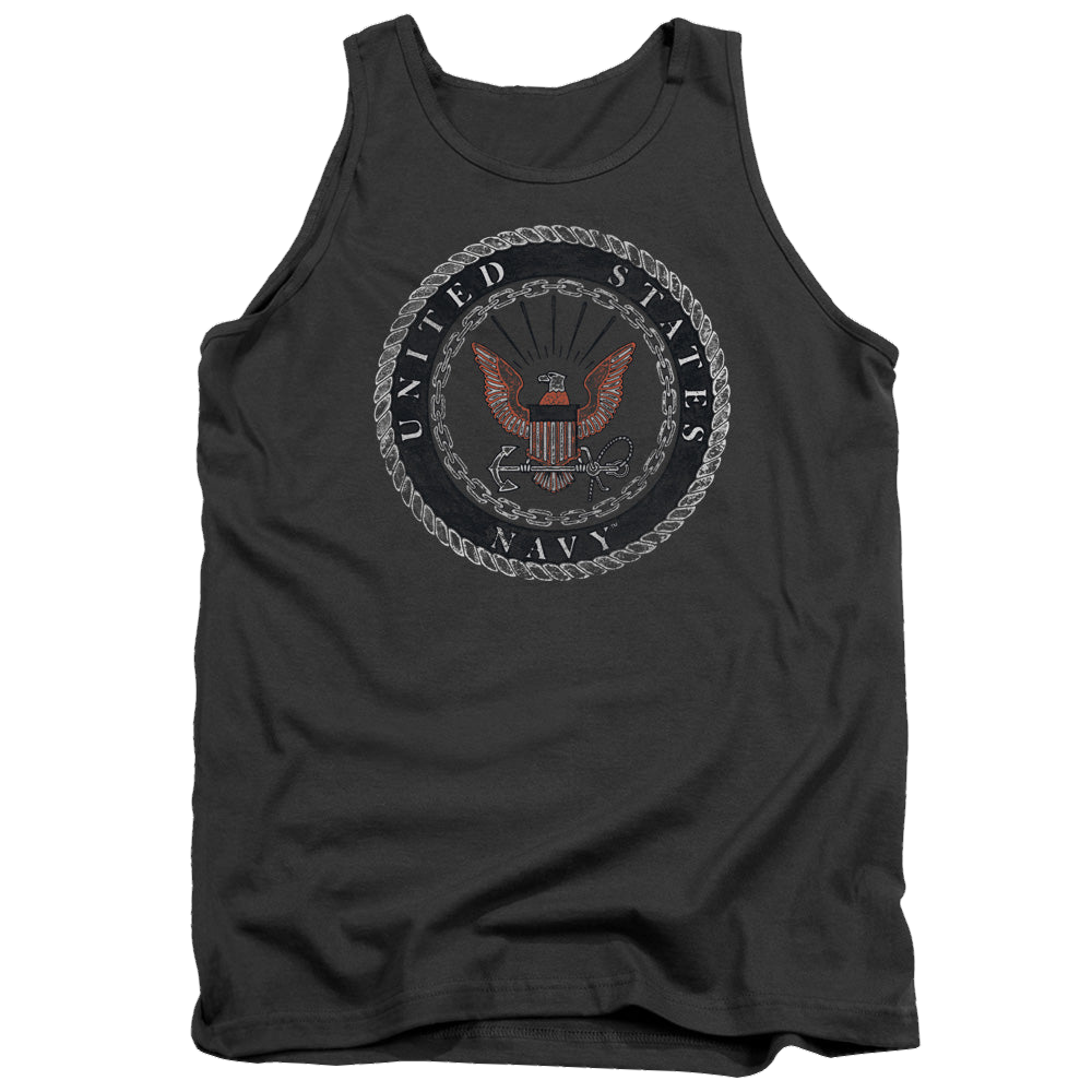 U.S. Navy Rough Emblem - Men's Tank Top Men's Tank U.S. Navy   